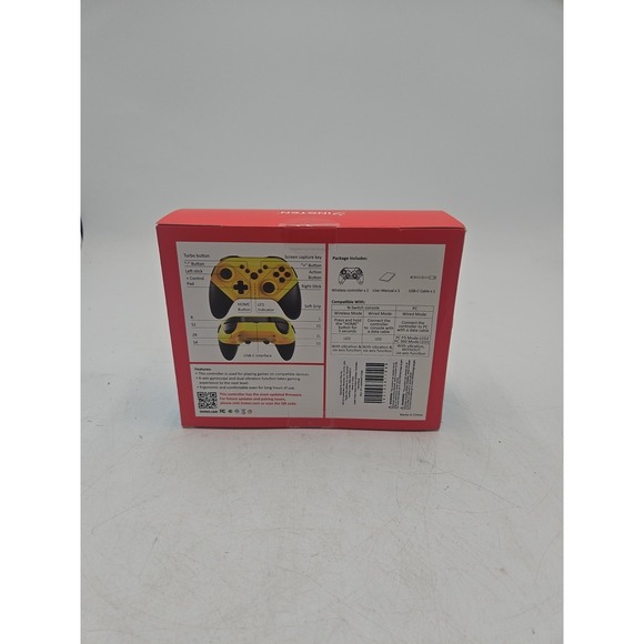 Insten Wireless Pro Controller for Nintendo Switch/OLED/Switch Lite Yellow - Picture 6 of 7